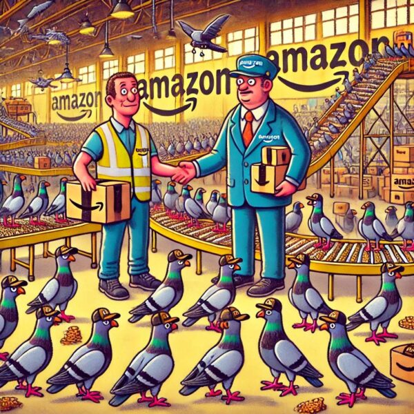 Jeff Bezos’ pigeon Delivery