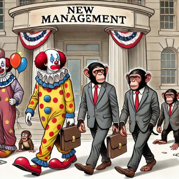 Out with the Clowns, In with the Chimps