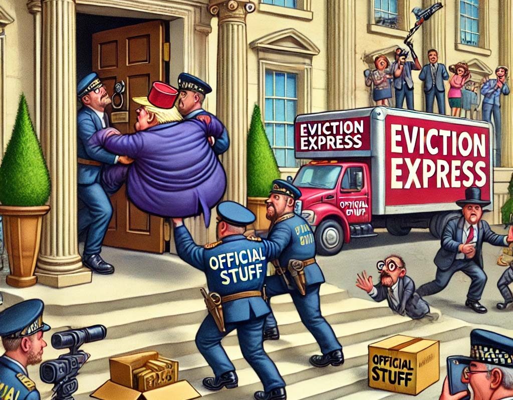 Park Rangers Evict Him from the White House