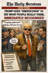 Trump Goes Undercover
