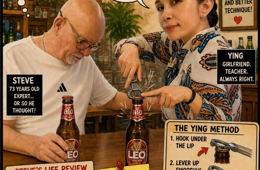 Receives Bottle-Opening Masterclass