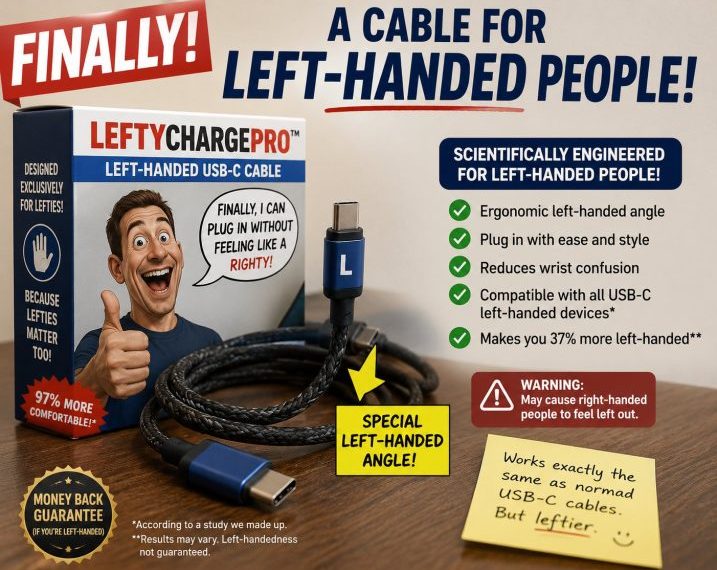 Left-Handed USB Cable