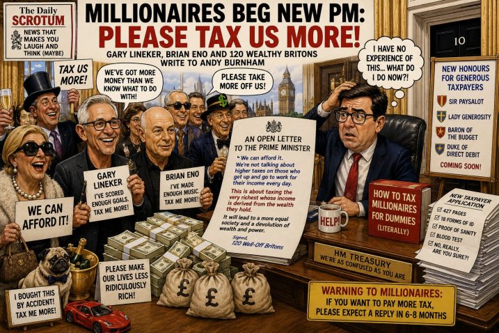 Please Tax Us More