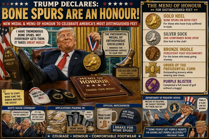 Bone Spurs New Presidential Medal