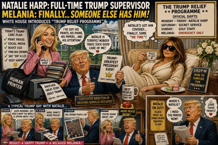 Melania Delighted Natalie Harp Has Taken