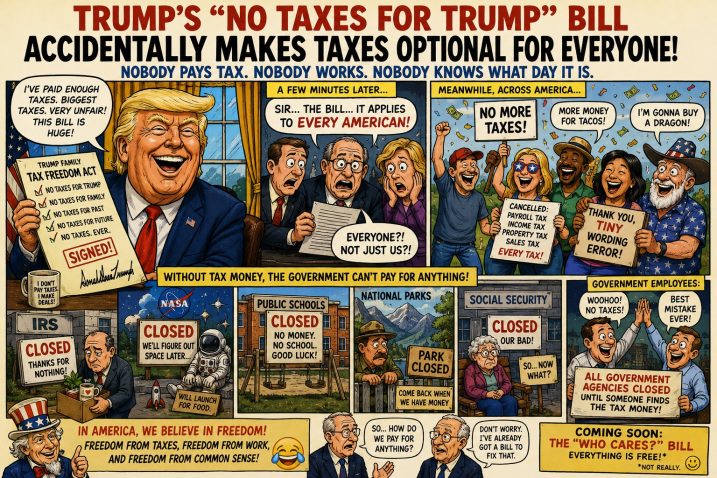 No Taxes for Trump