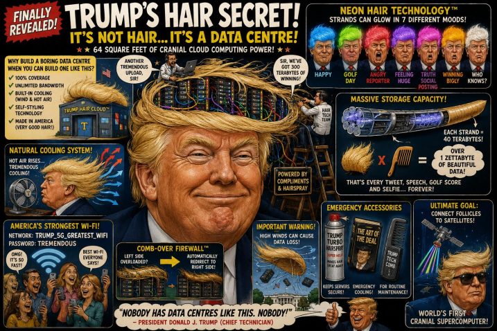 Trump’s Hair Secret White House Data Centre