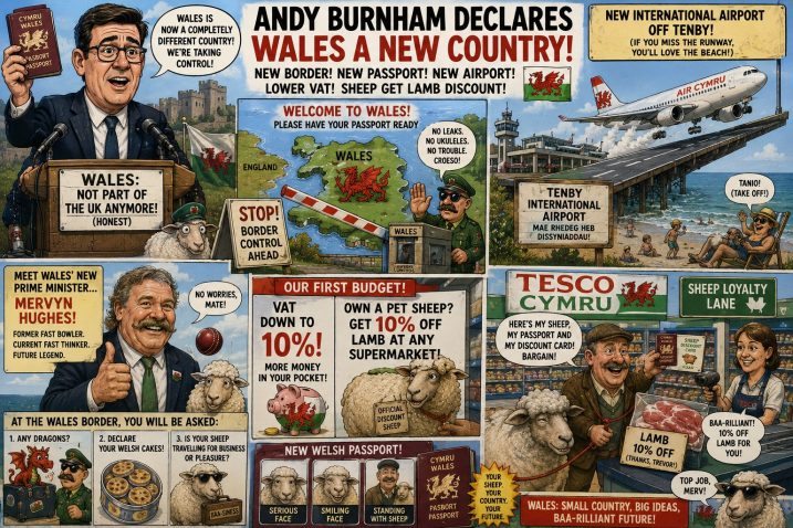 Burnham Declares Wales New Country