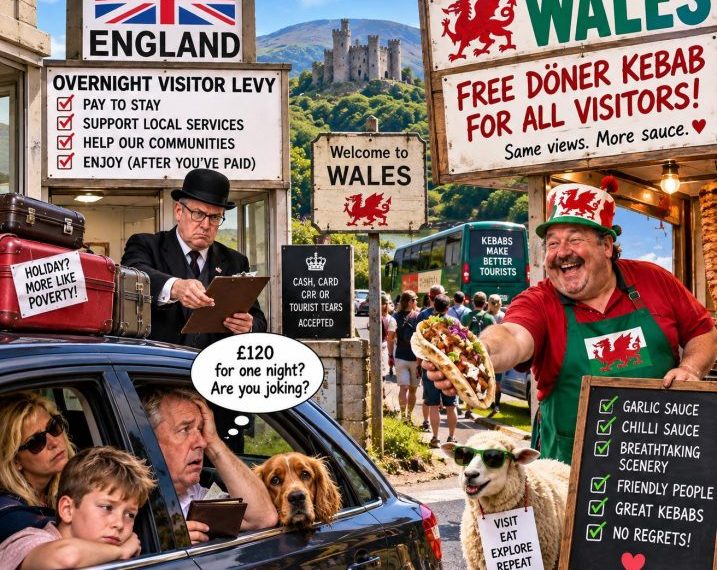 England to Tax Overnight Tourists — Wales Says Every Visitor Deserves a Free Döner Kebab