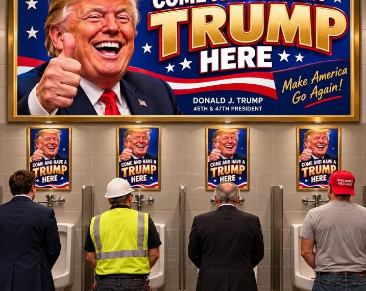 TRUMP TO PUT HIS NAME ON EVERY URINAL IN AMERICA